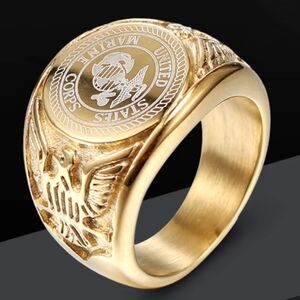 USMC United States Marine Corps signet ring 8 To 13 Other Colors Available